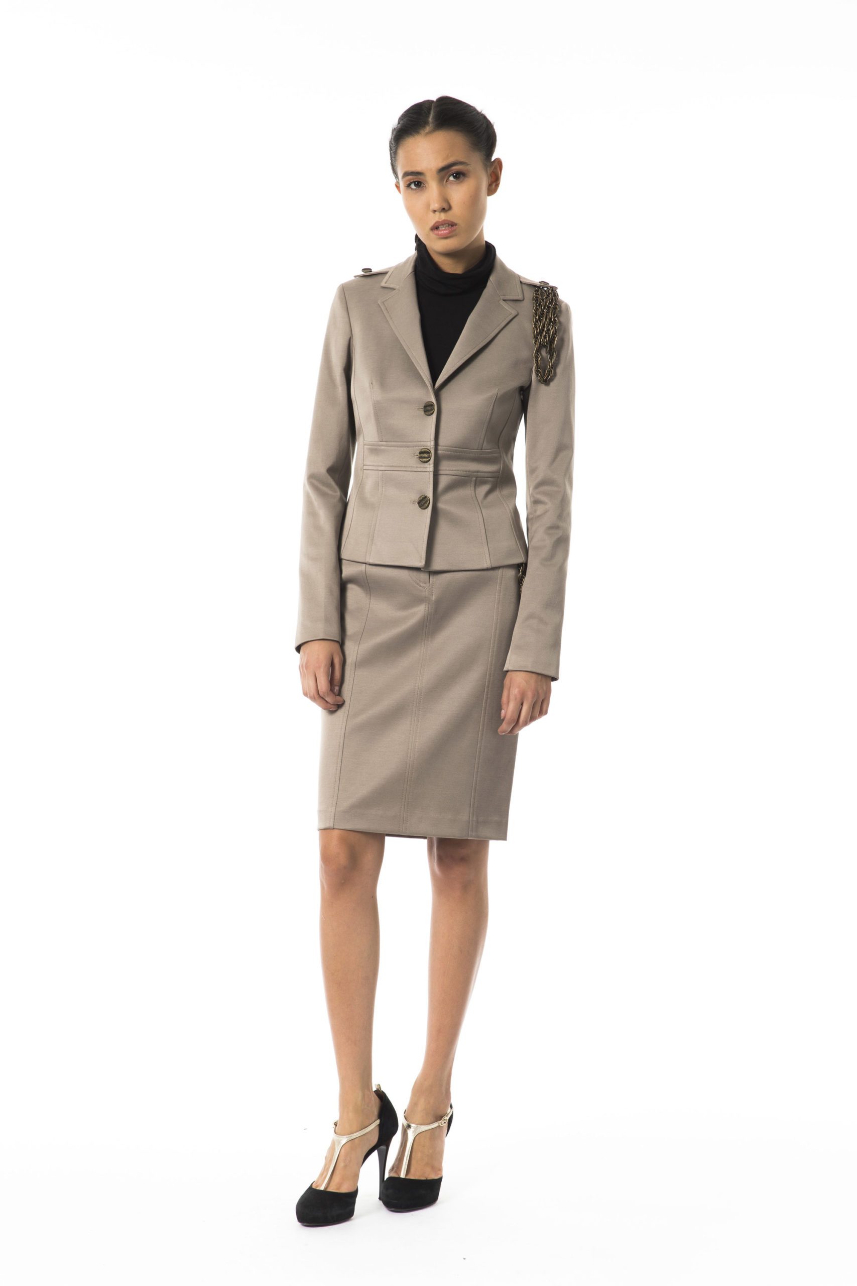 BYBLOS Women's Betulla Blazer Gray BY1263697 - IT40 | XS
