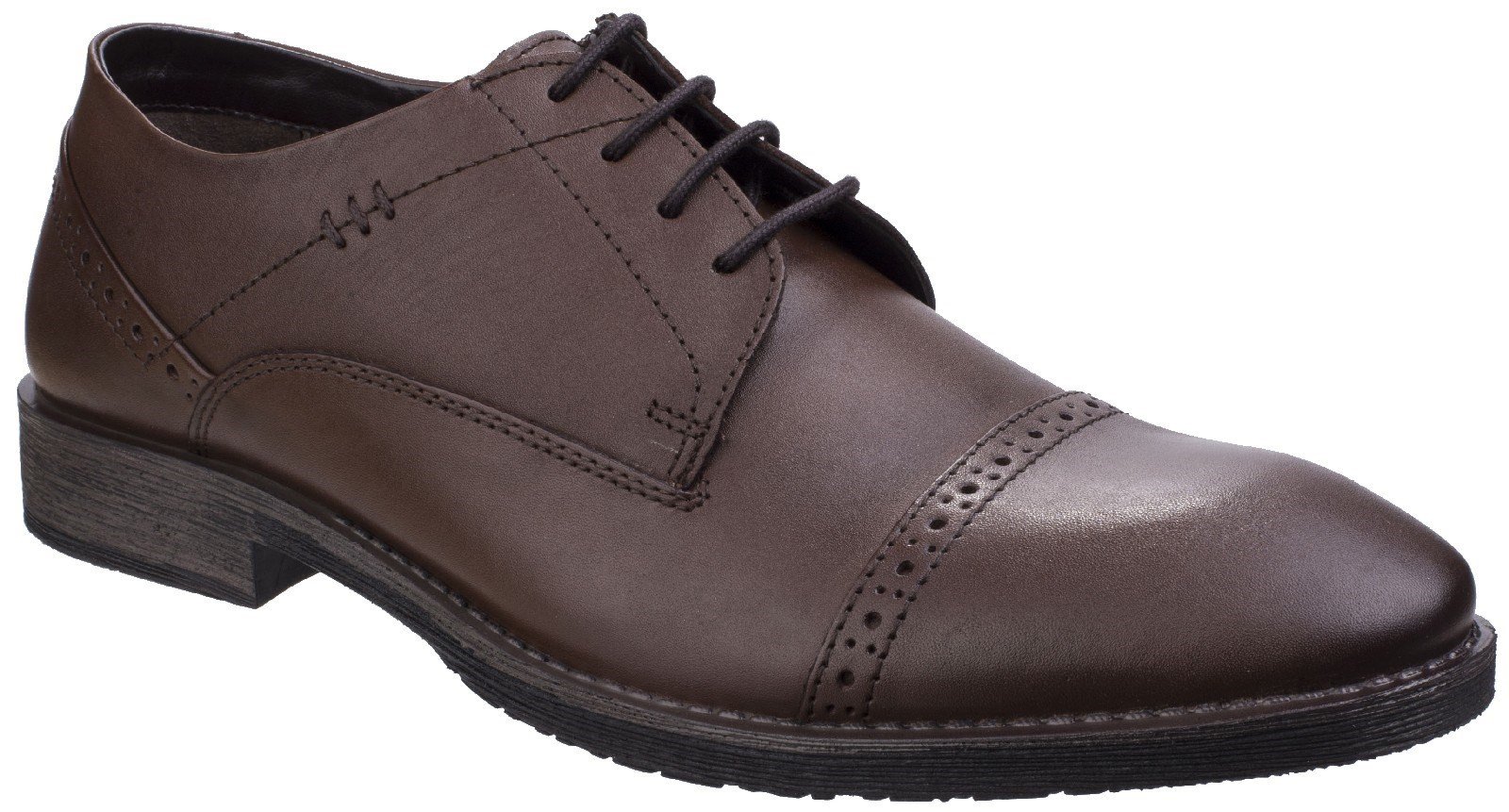 Hush Puppies Men's Craig Luganda Brogue Shoe Brown 25747 - Brown 6