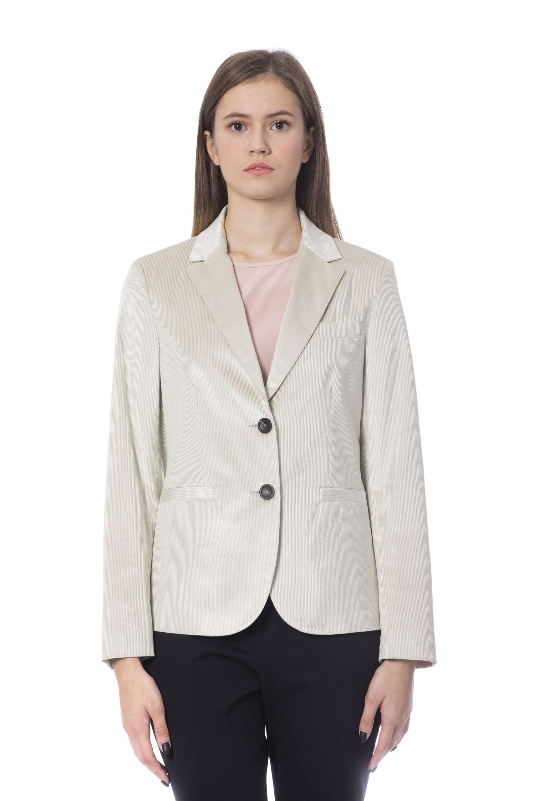 Peserico Women's Jackets Beige PE854142 - IT42 | S