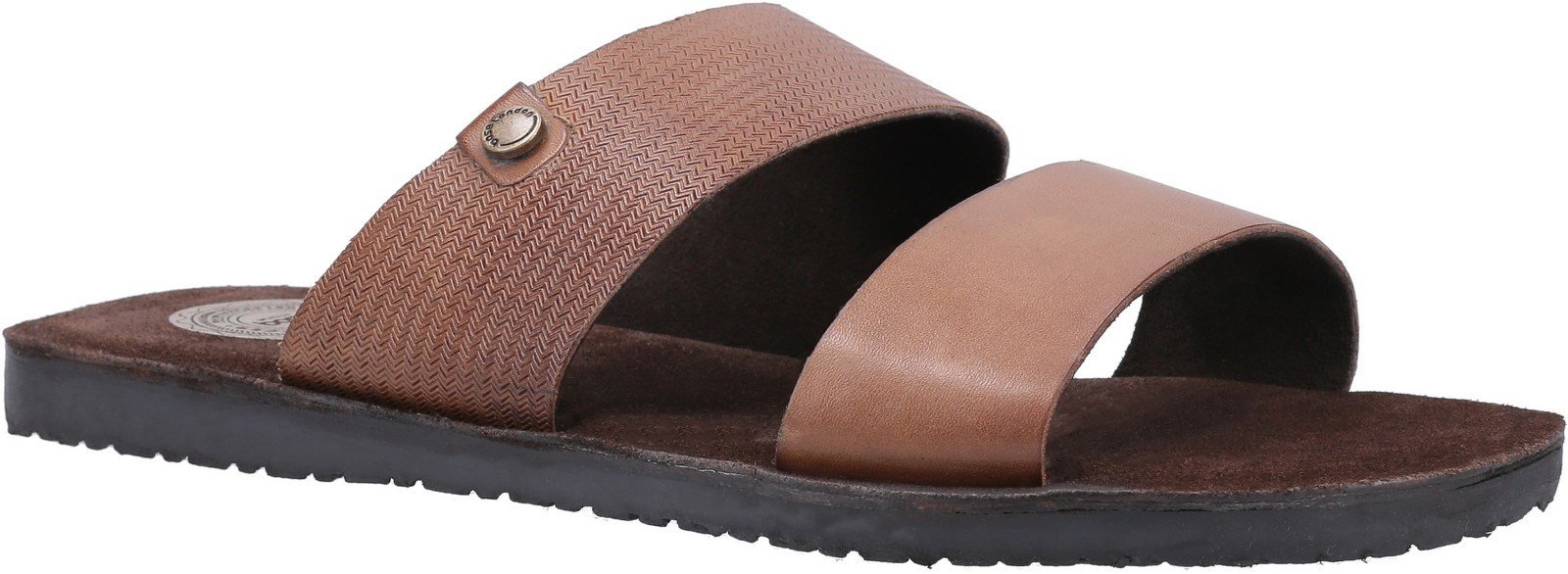 Base London Men's Julius Waxy Slip On Sandal Various Colours 30442 - Tan 6