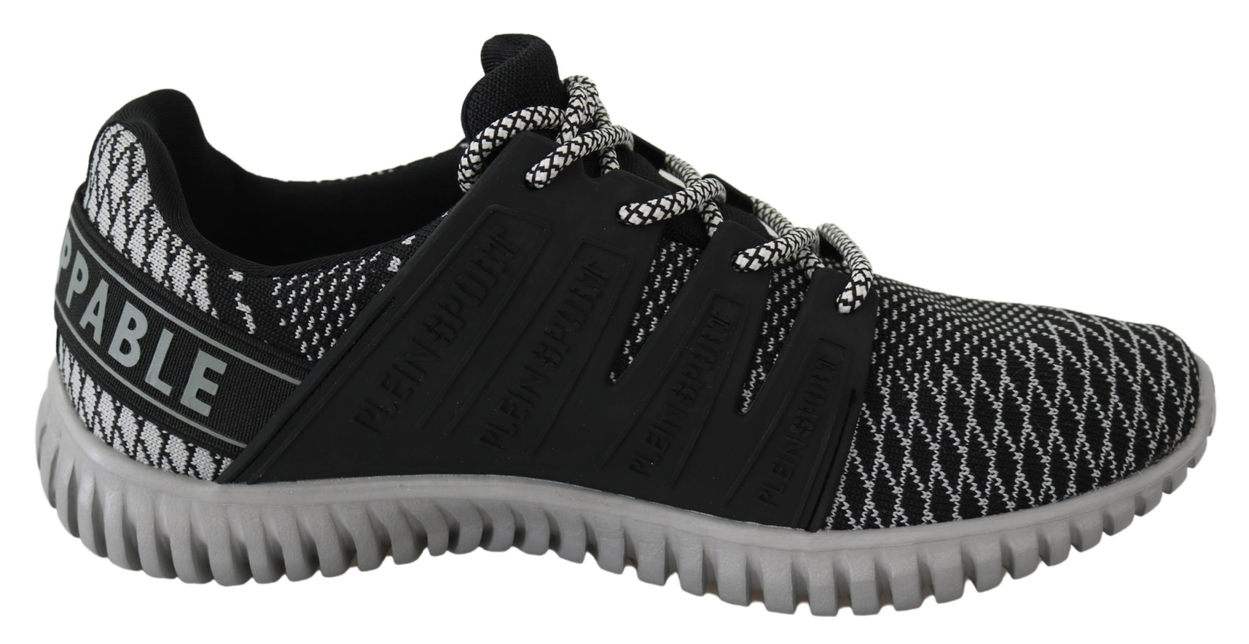 Black Polyester Runner Mason Sneakers Shoes - EU40/US7