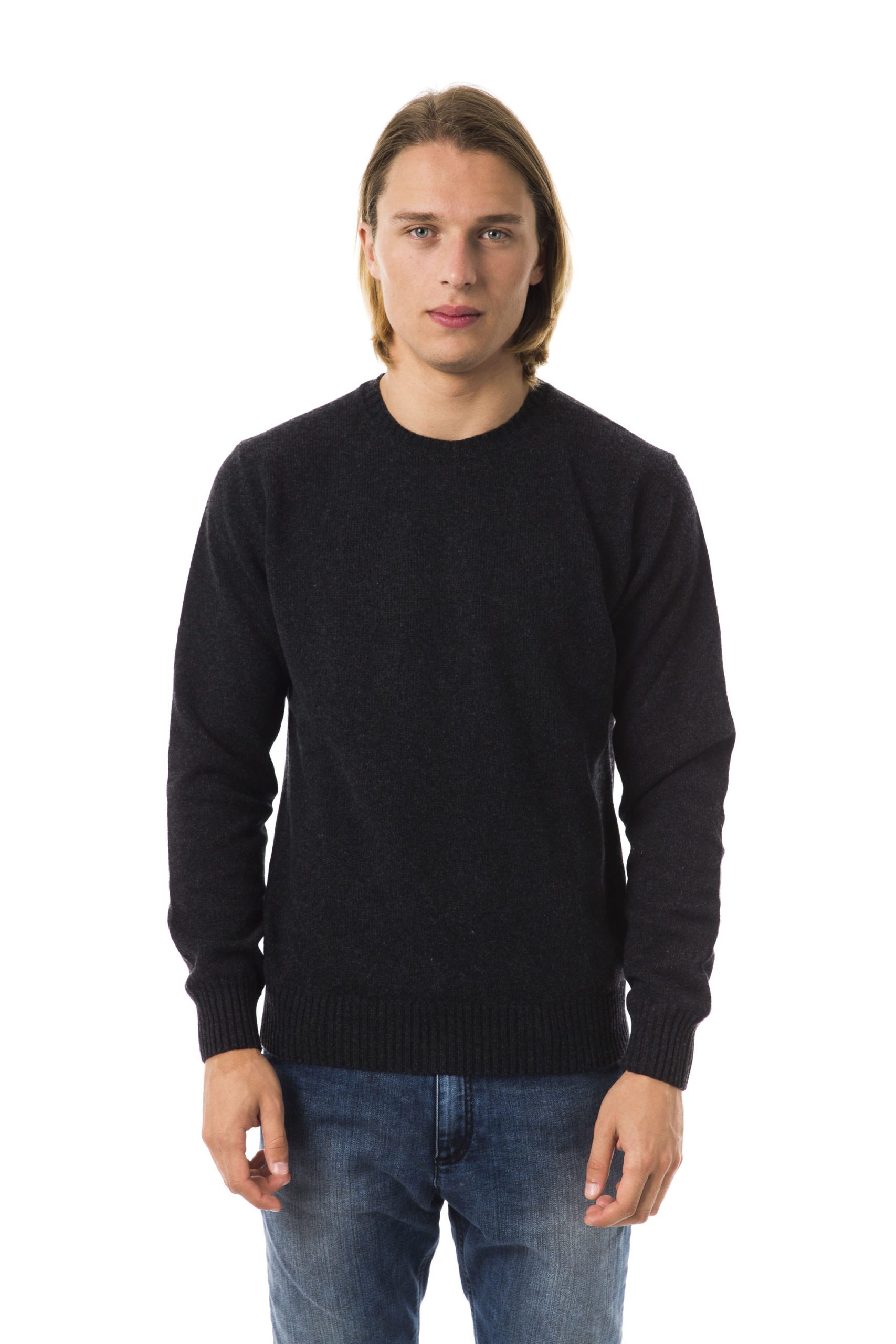 Uominitaliani Men's Antracite Sweater Gray UO816577 - L