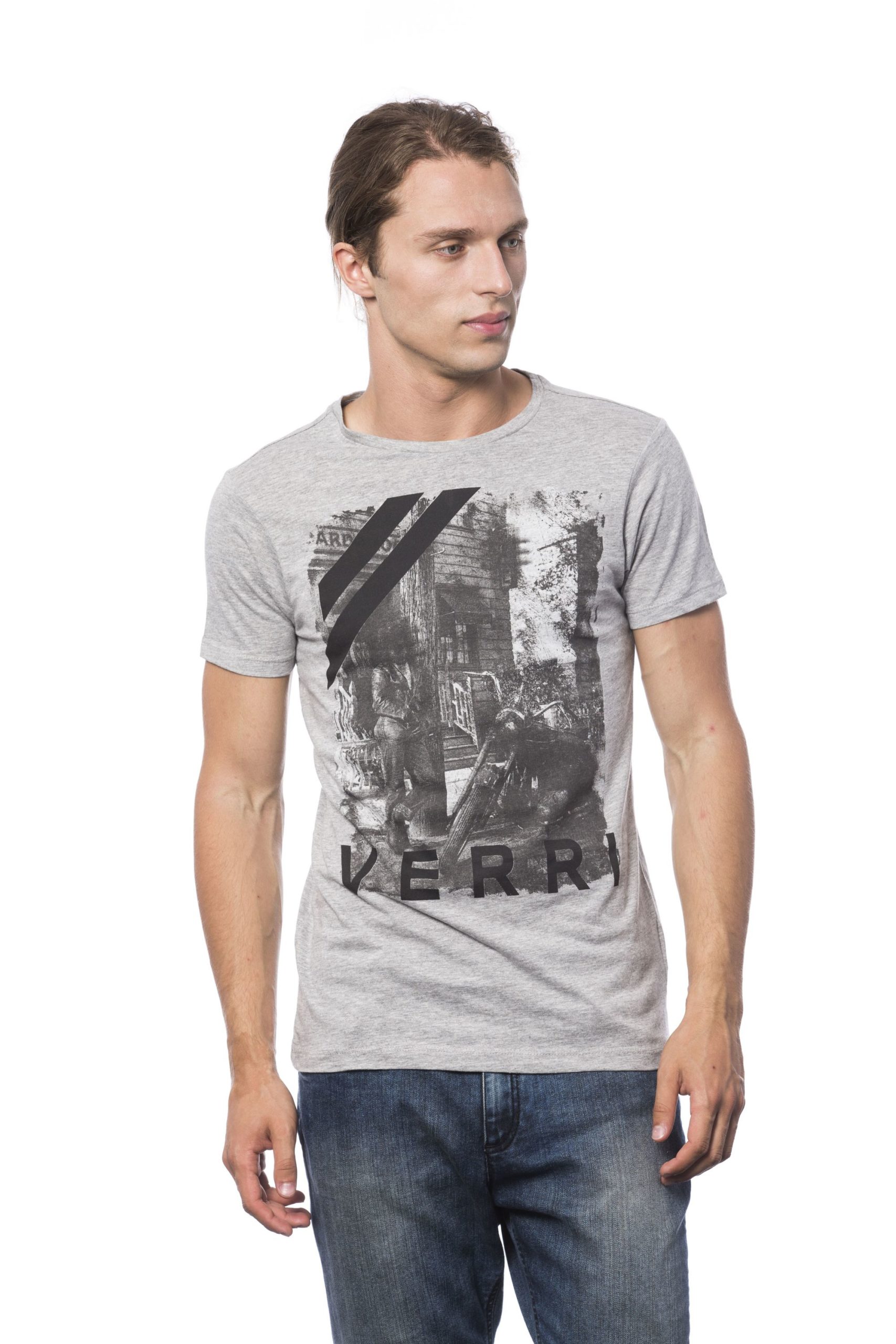 Verri Men's Grigio Ml Grey Ml T-Shirt Gray VE686099 - S