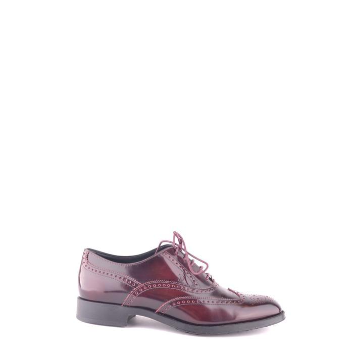 Tod`s Women's Lace Up Shoe Bordeaux 162370 - bordeaux 36