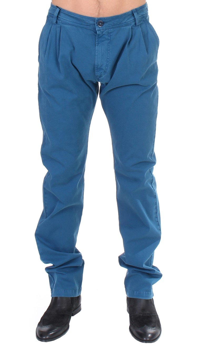GF Ferre Men's Cotton Straight Fit Trouser Blue SIG11032 - IT50 | L