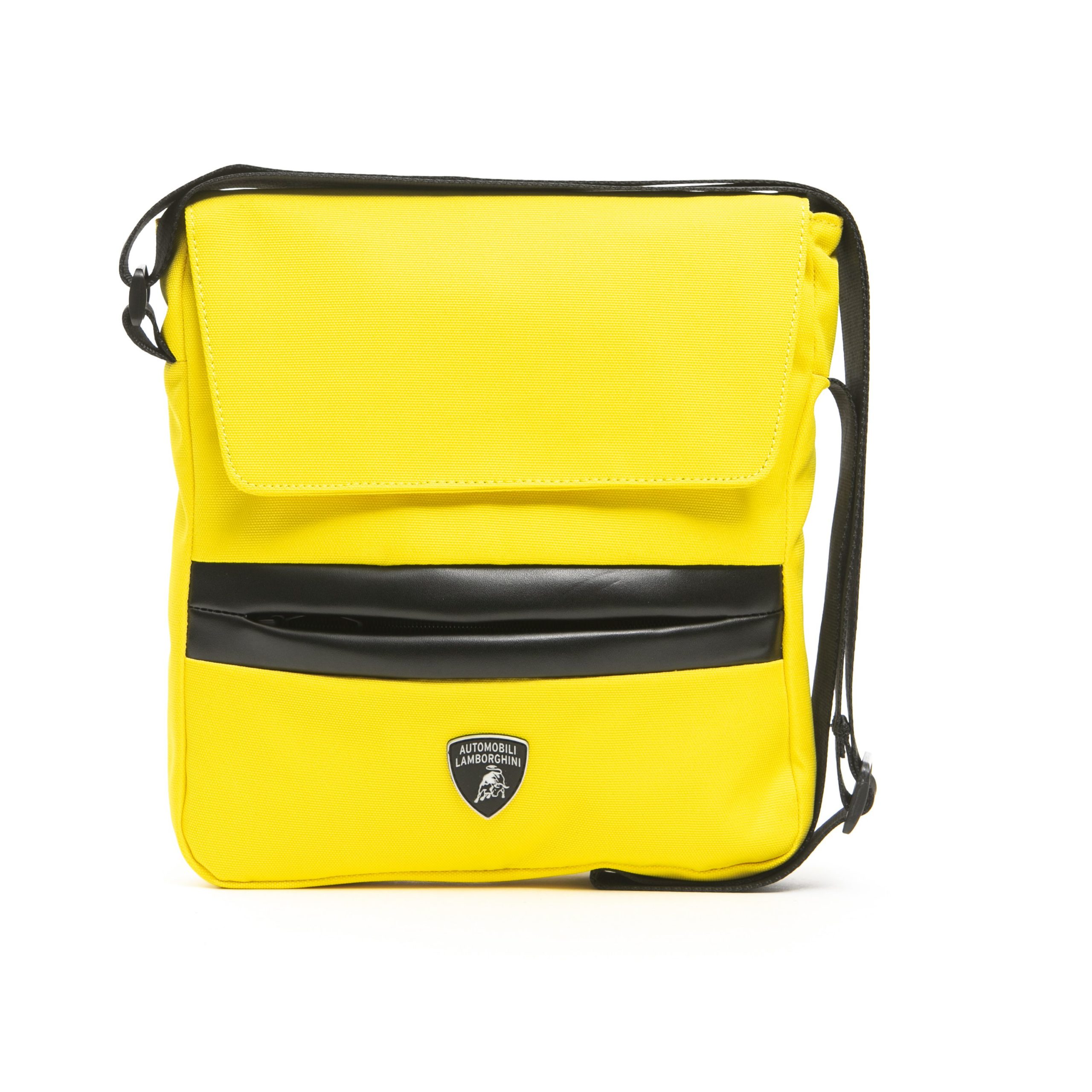 Lamborghini Men's Giallo Messenger Bag Yellow LA1265617