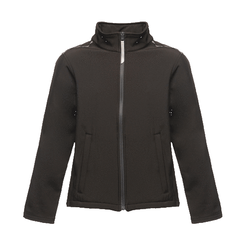 Regatta Kid's Classmate Softshell Jacket Various Colours T_TRA683 - Black / Seal Grey 5/6 Years