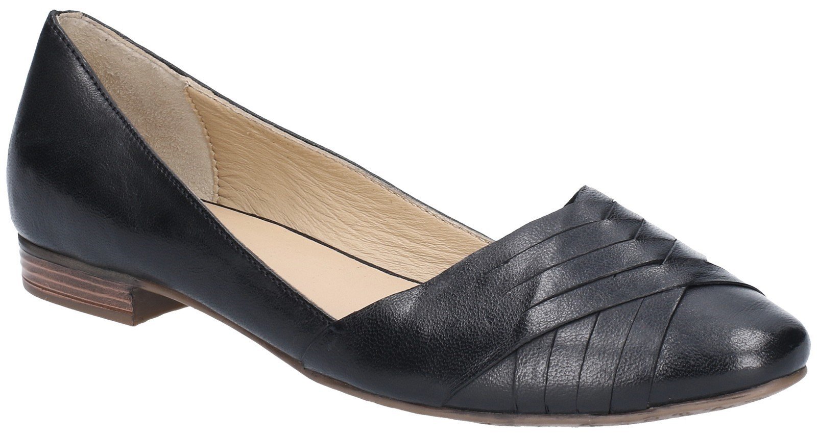 Hush Puppies Women's Marley Ballerina Slip On Shoe Various Colours 28406 - Black 3