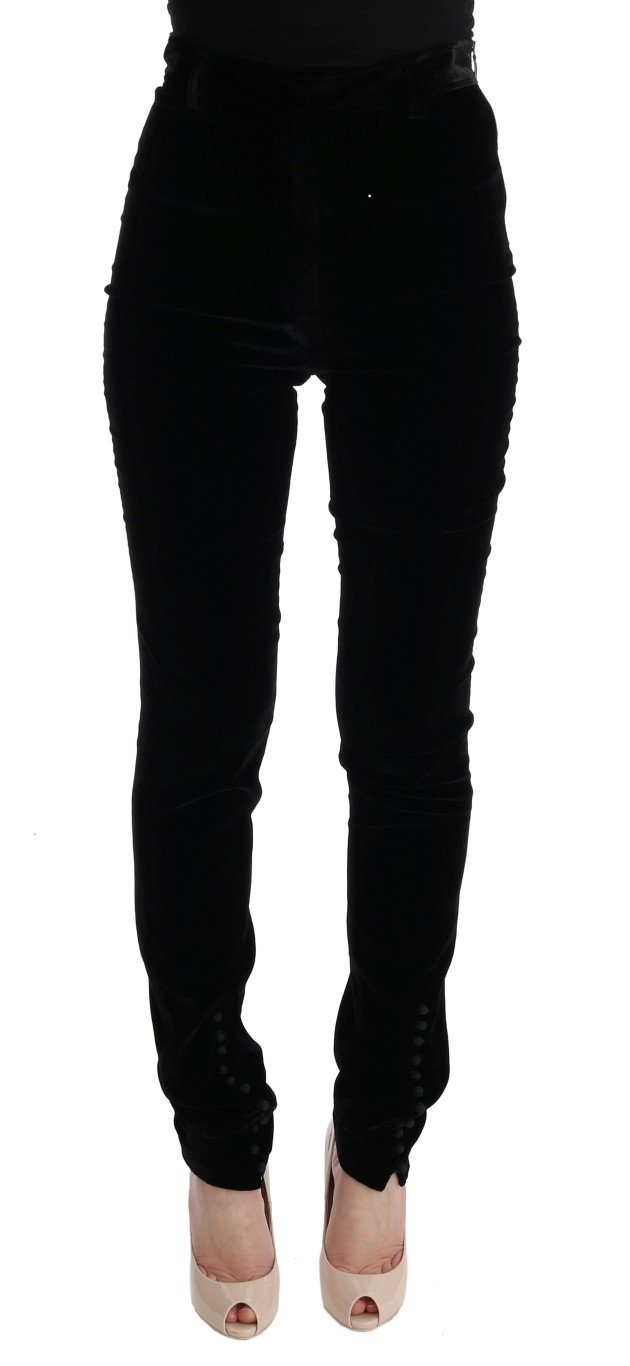 Ermanno Scervino Women's Slim Fit Trouser Black SIG30300 - IT38|XS