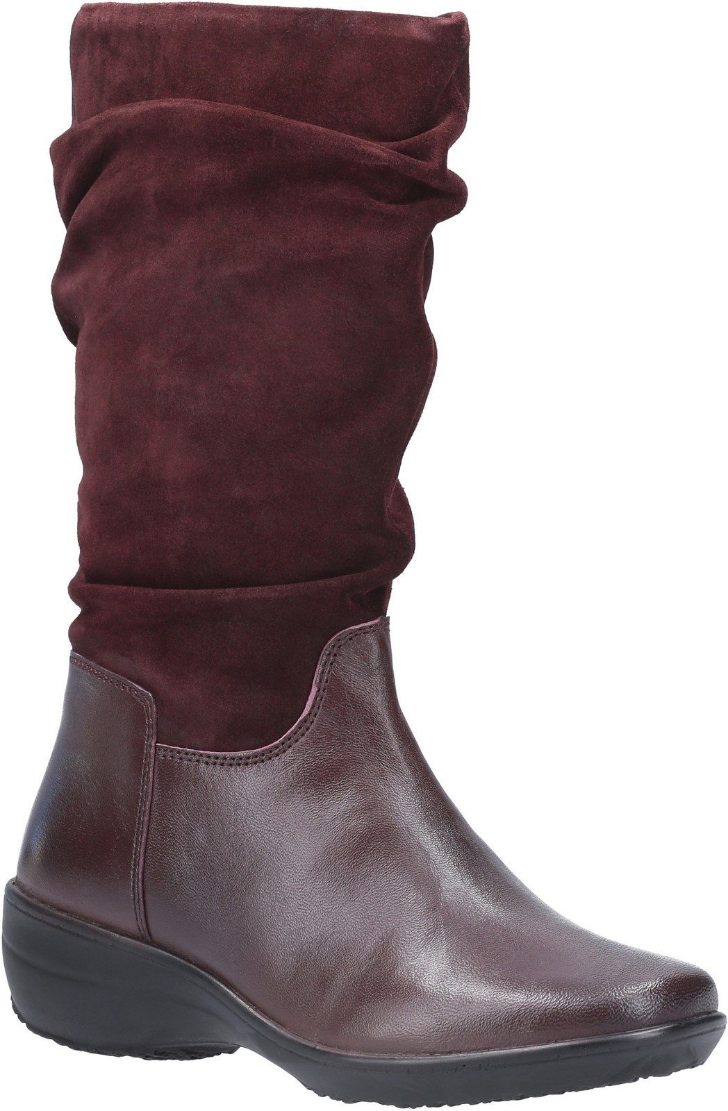 Fleet & Foster Women's Margot Zip Mid Boot Black 29291-49572 - Burgundy 3