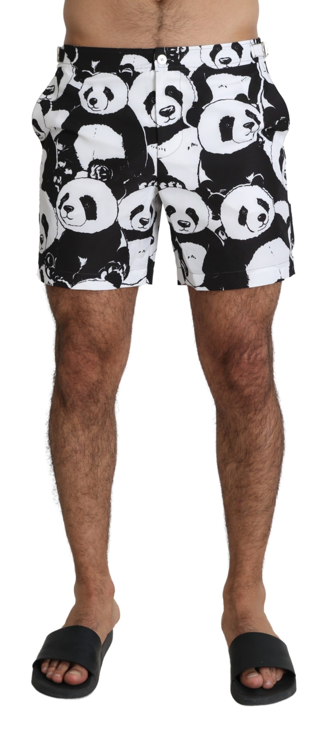 Black White Panda Beachwear Boxer Swimshorts - IT7 | XL