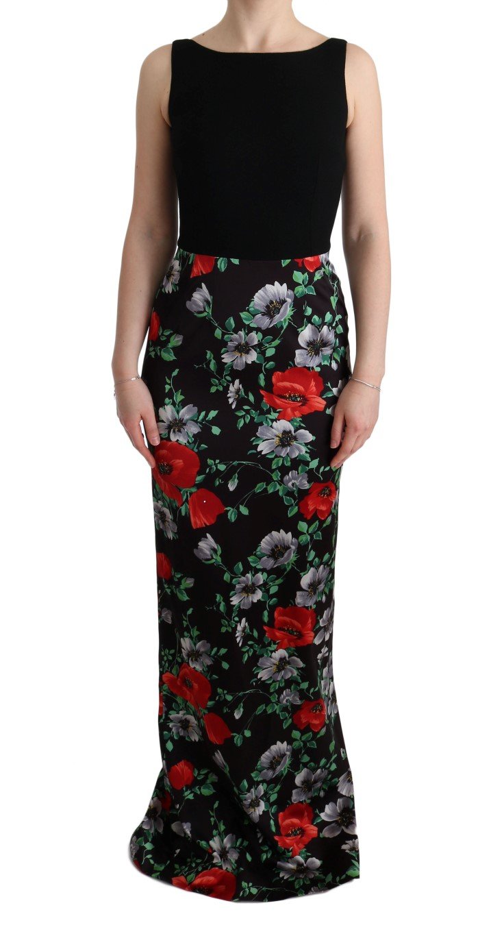 Dolce & Gabbana Women's Floral Print Stretch Sheath Dress Multicolor SIG60623 - IT40|S