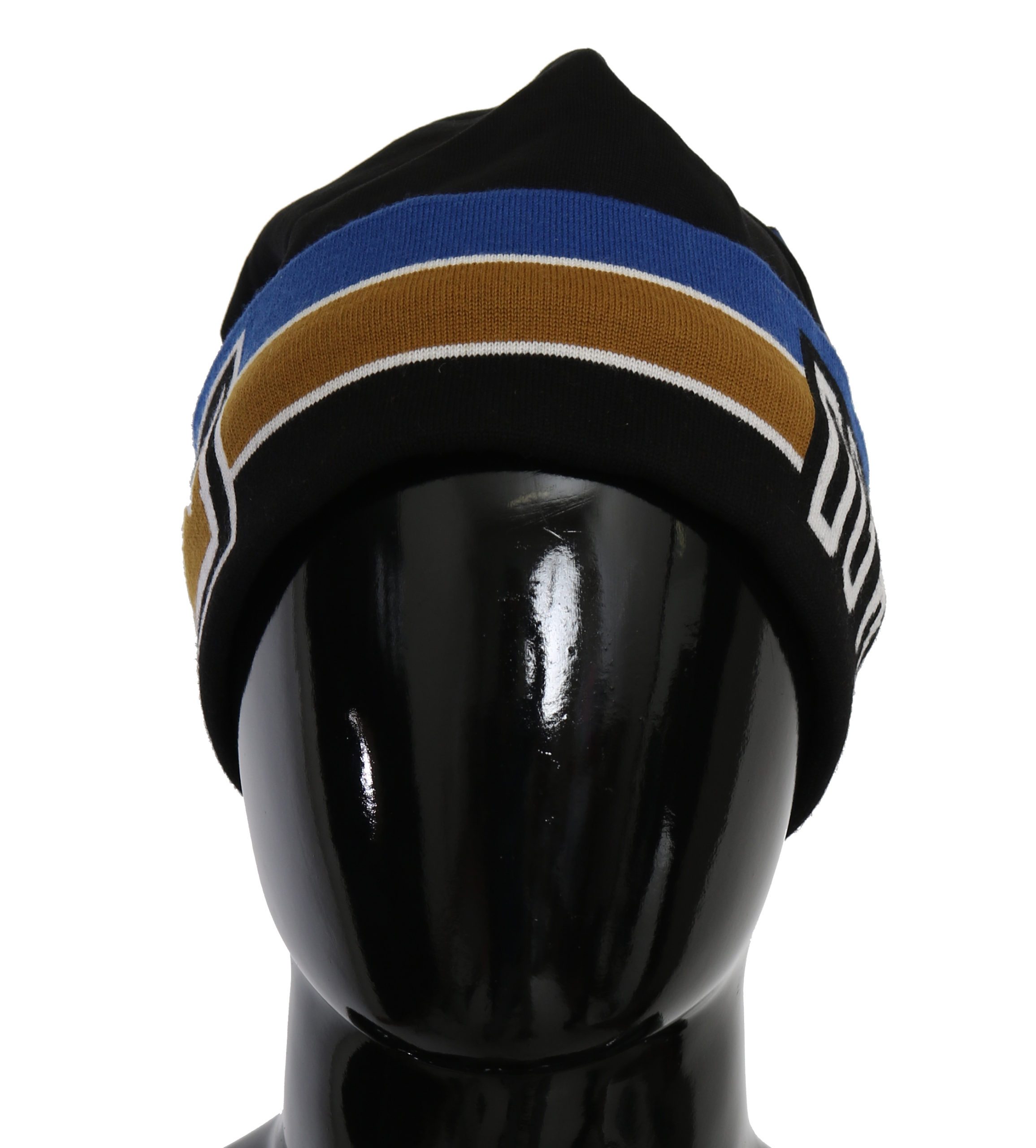 Dolce & Gabbana Men's King Knitted Cotton Hat Blue HAT9070