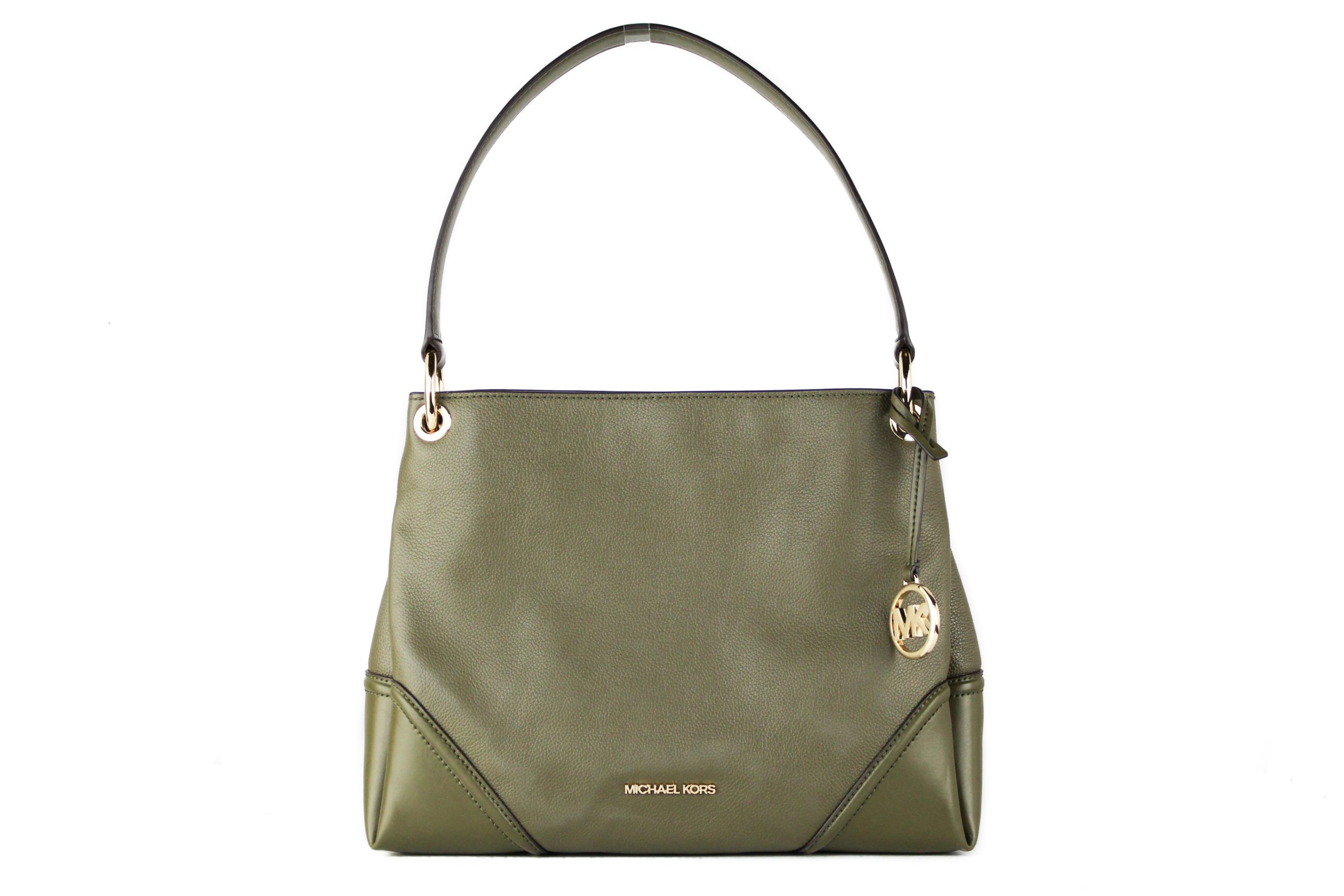 Michael Kors Women's Nicole Leather Shoulder Bag Green 40367