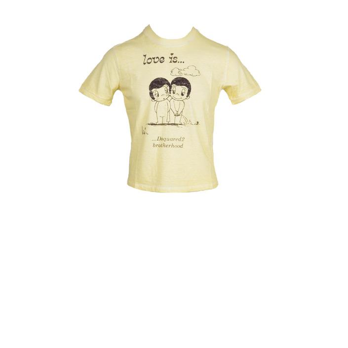 Dsquared - Dsquared Men T-Shirt - yellow M