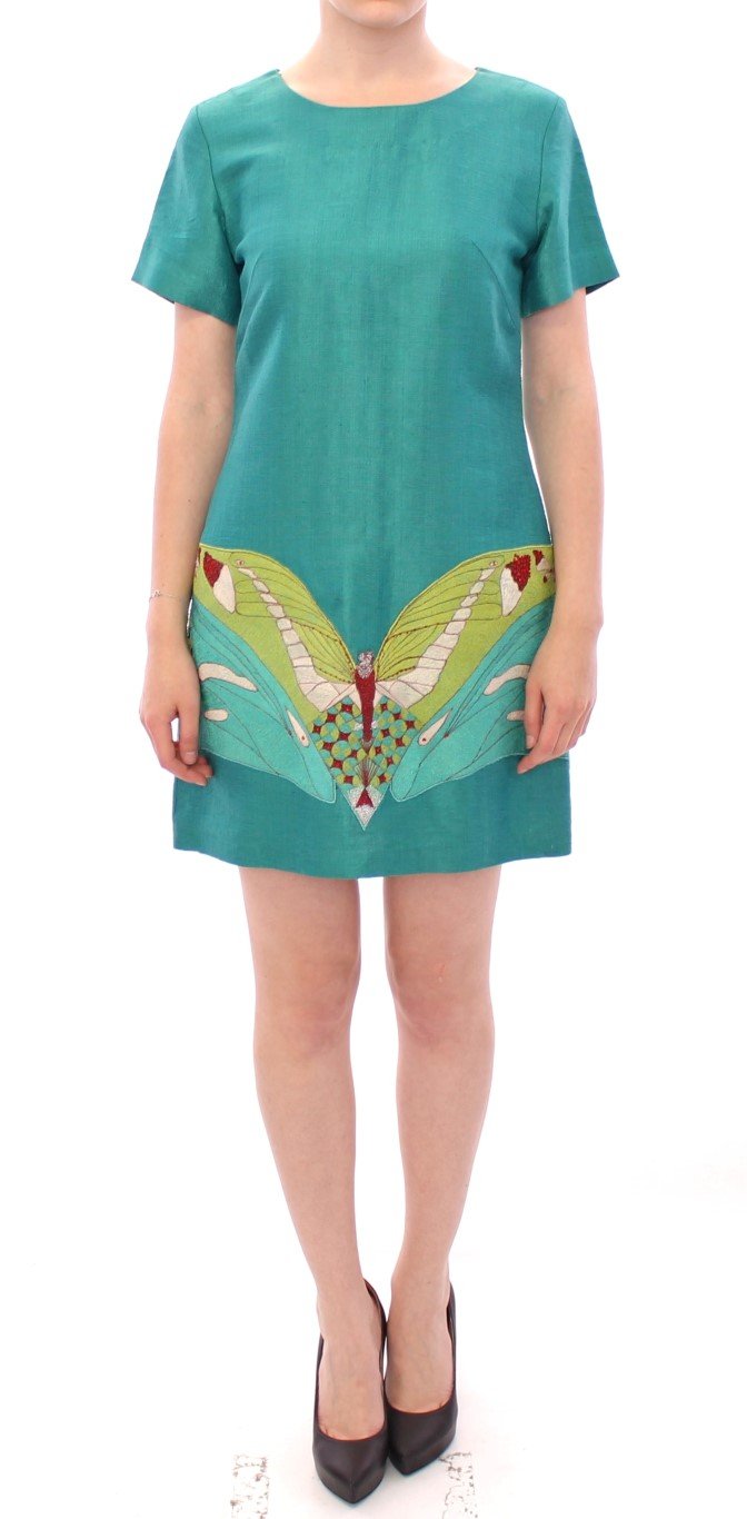 Lanre Da Silva Ajayi Women's Above Knee Mini Dress Green GSS10132 - M