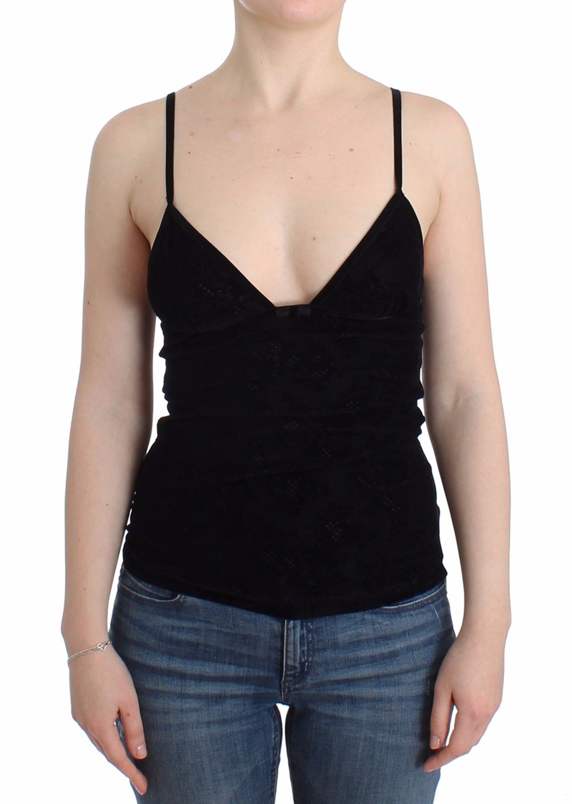 Ermanno Scervino Women's Bustier Top Black SIG12018 - 42 | S