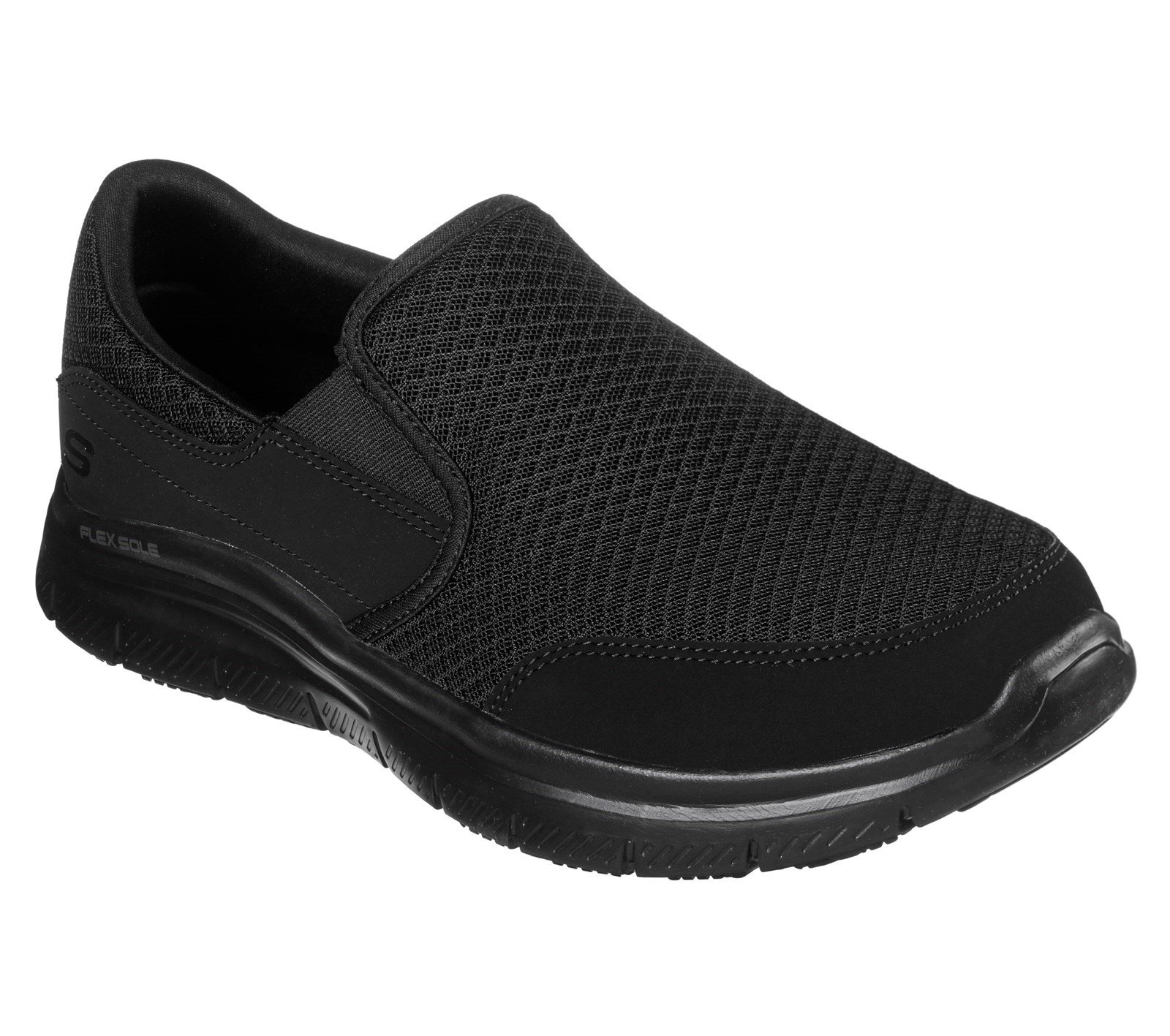 Skechers Unisex McAllen Wide Slip Trainer Black 32945 - Black 6