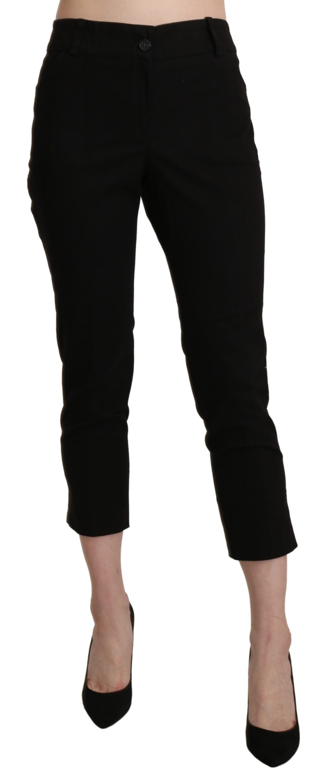 BENCIVENGA Women's High Waist Skinny Trouser Black PAN71368-44 - IT44|L