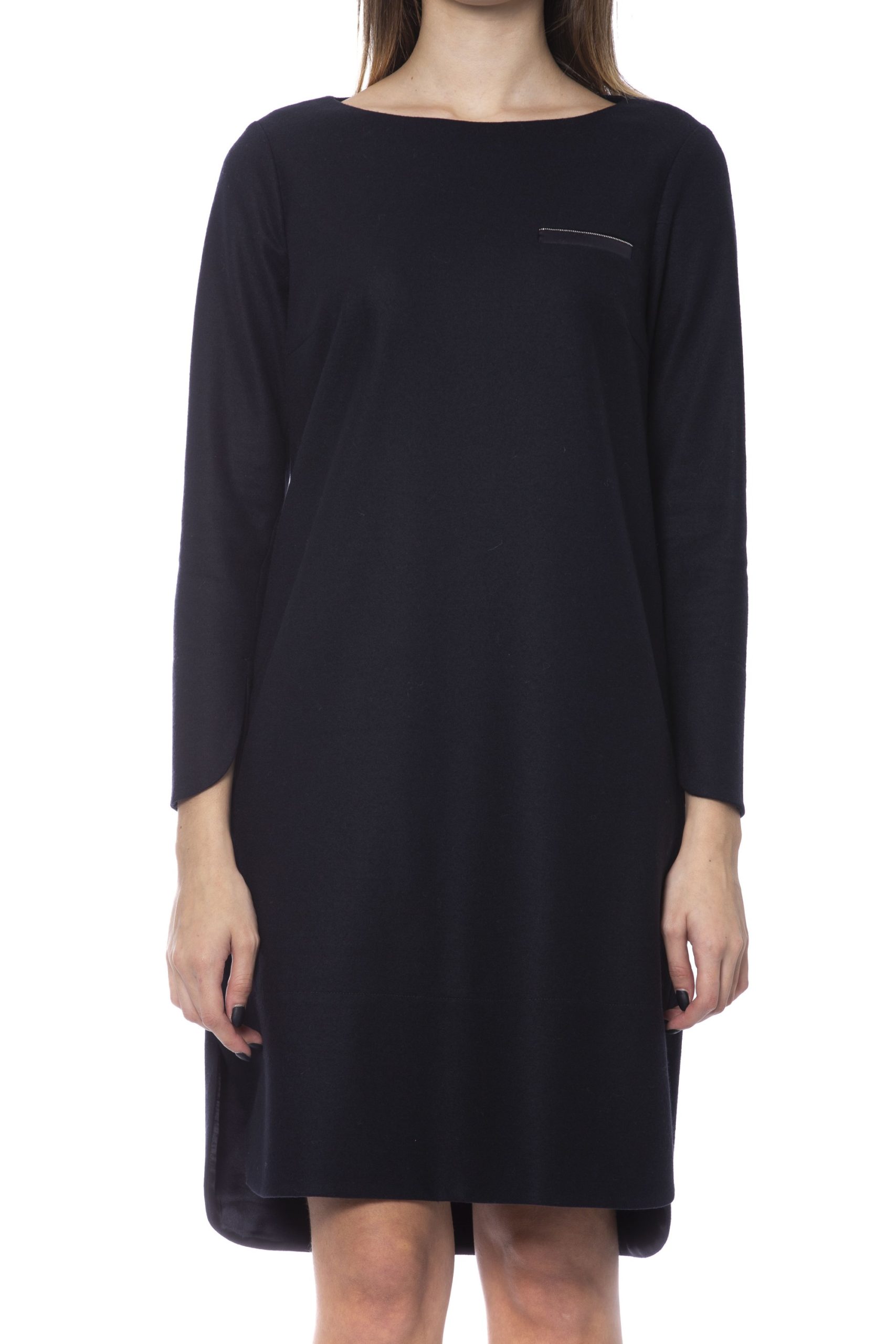Peserico Women's Dress Black PE992222 - IT42 | S