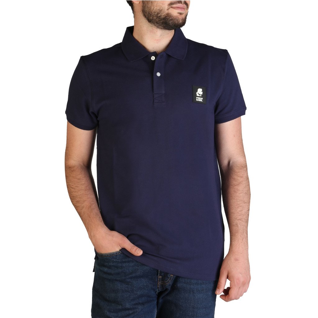 Karl Lagerfeld Men's Polo Shirt Various Colours KL21MPL01 - blue M