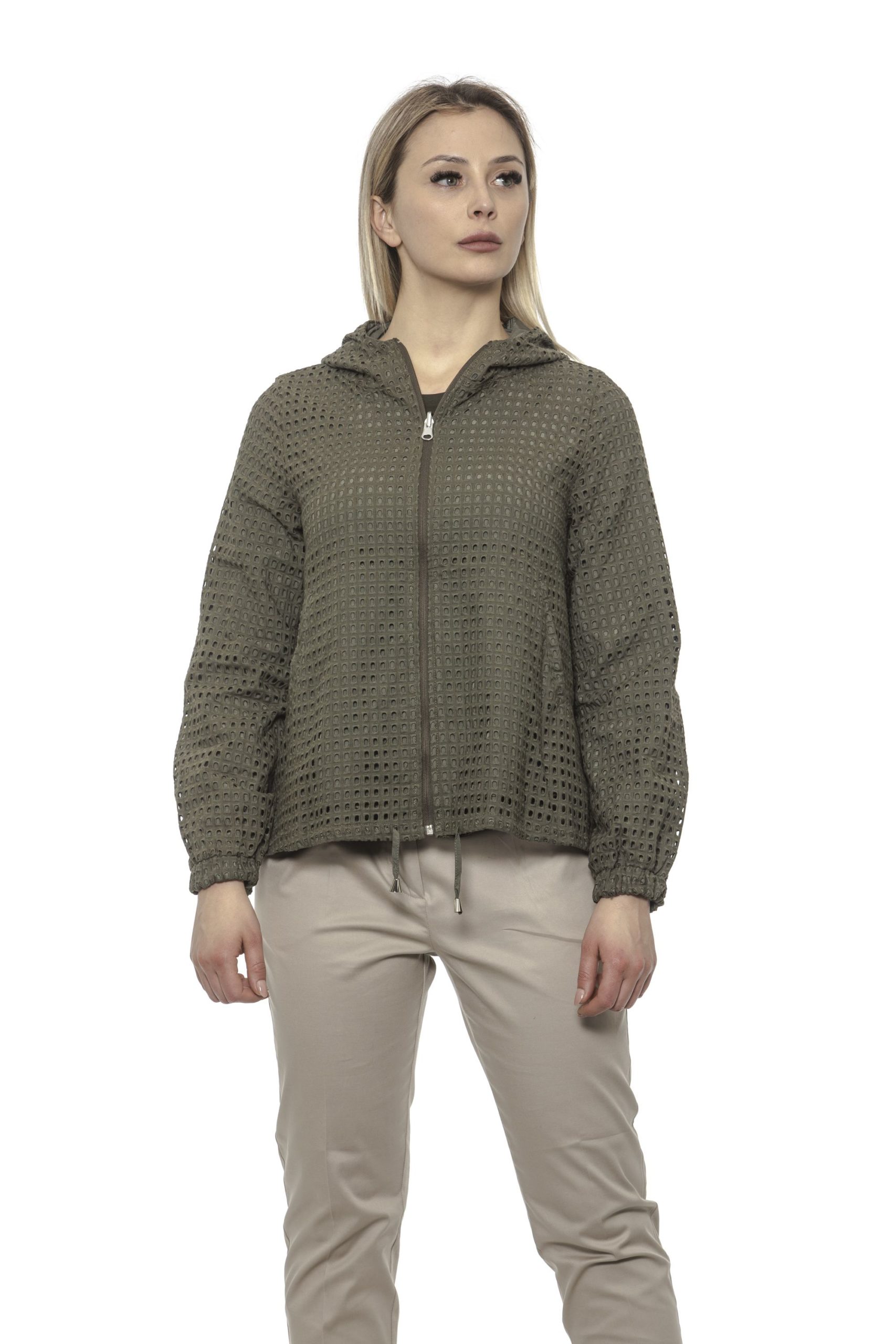 Alpha Studio Women's Oliva Coat Green AL1374826 - IT40 | XS