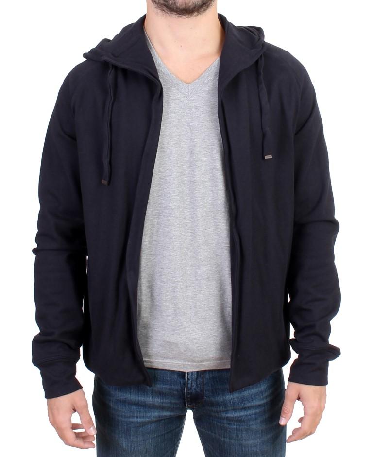 Costume National Men's hooded Cotton Sweater Blue SIG10862 - IT48 | M