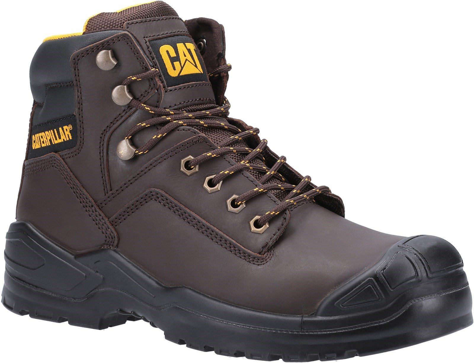 Caterpillar Unisex Striver Mid S3 Safety Boot Various Colours 31900 - Brown 6