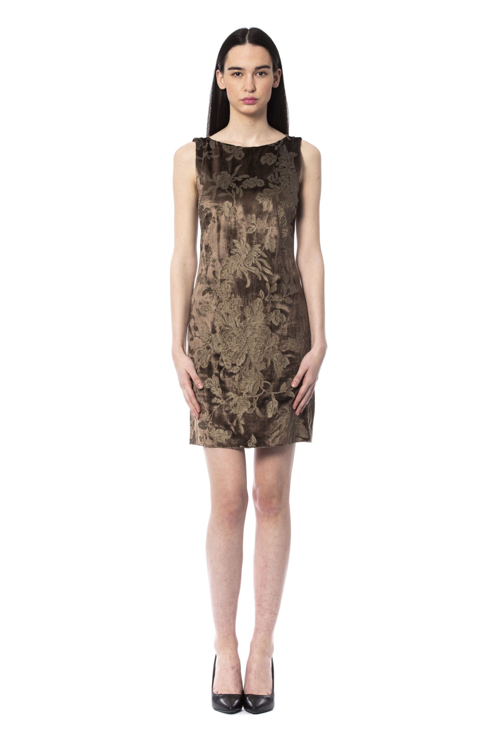 BYBLOS Women's Cacao Dress Brown BY994748 - IT42 | S