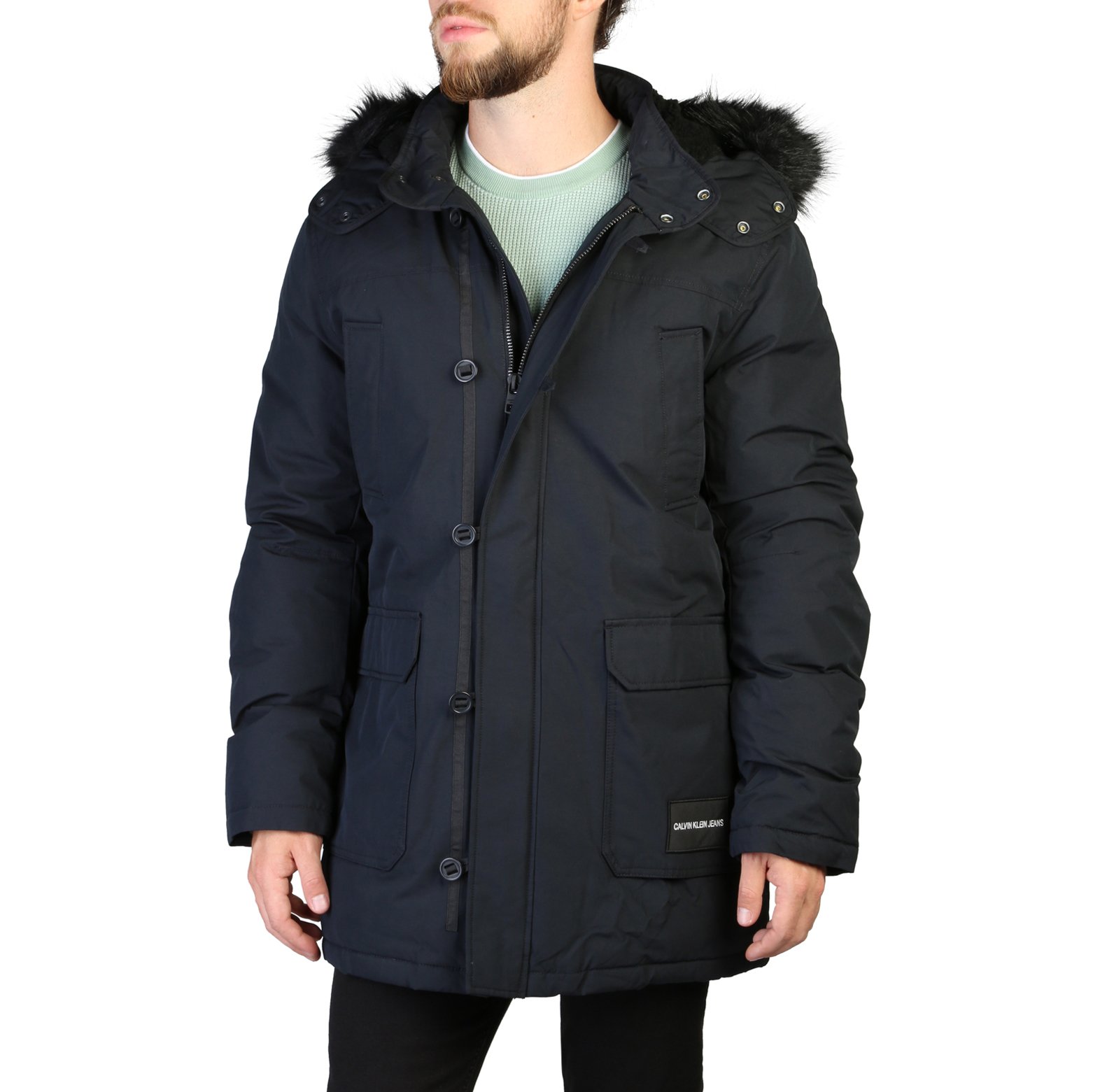 Calvin Klein Men's Jacket Green 349348 - black XL