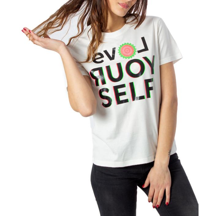 Desigual Women's T-Shirt White 170637 - white M