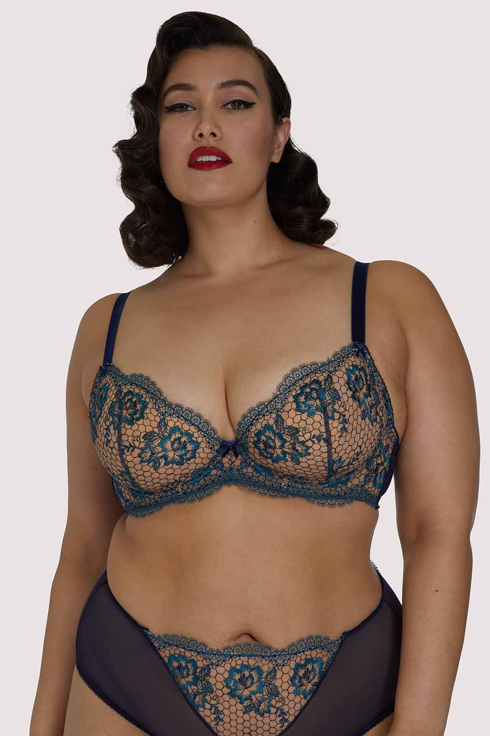 Dita Von Teese Evelina Blue Curve Bra 42C