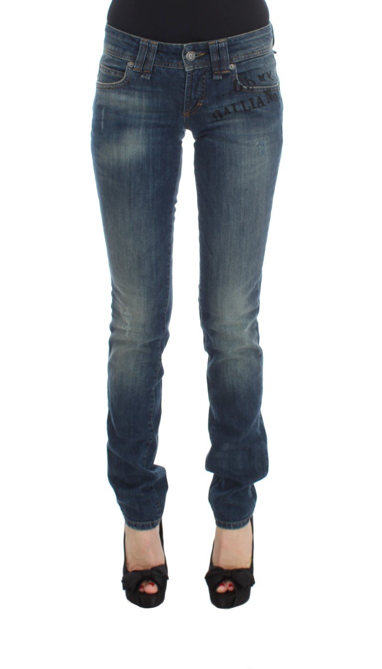 John Galliano Women's Cotton Blend Slim Fit Jeans Blue SIG30187 - W26