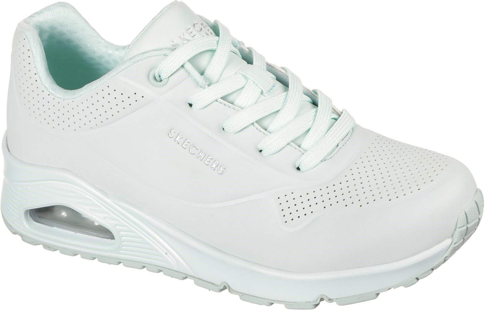 Skechers Women's Uno Frosty Kicks Sports Trainer Mint 32135 - Mint 3