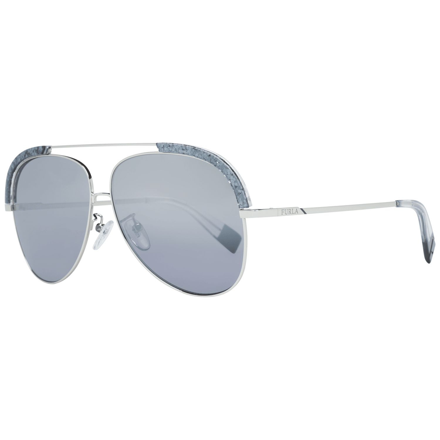 Furla Women's Sunglasses Silver SFU284 60579X