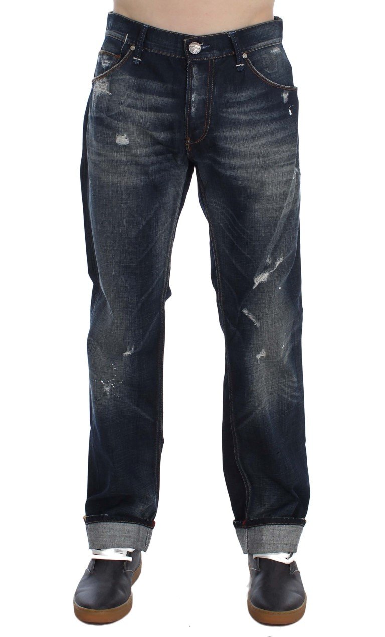ACHT Men's Denim Straight Fit Jeans Blue SIG30495 - W34