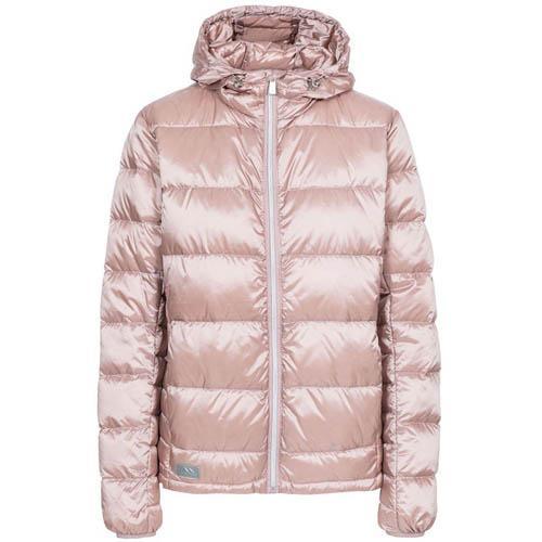 Trespass Women's Hooded Down Jacket Various Colours Bernadette - Antique Rose XS