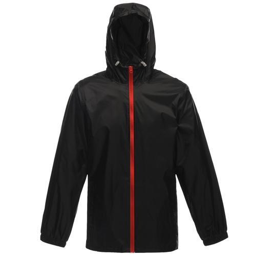 Regatta Unisex Avant Mesh Lined Waterproof Jacket Various Colours T_TRW476 - Black/Classic Red XS