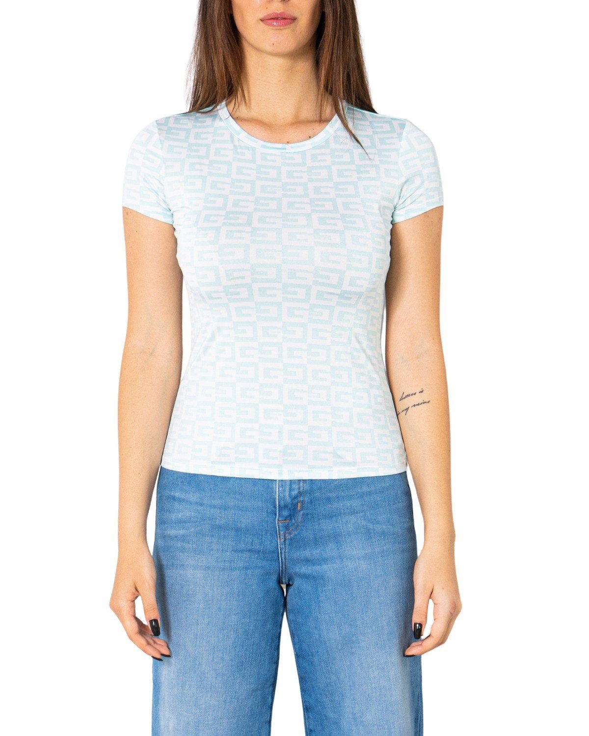 Guess Women's T-Shirt Various Colours 252437 - light blue S