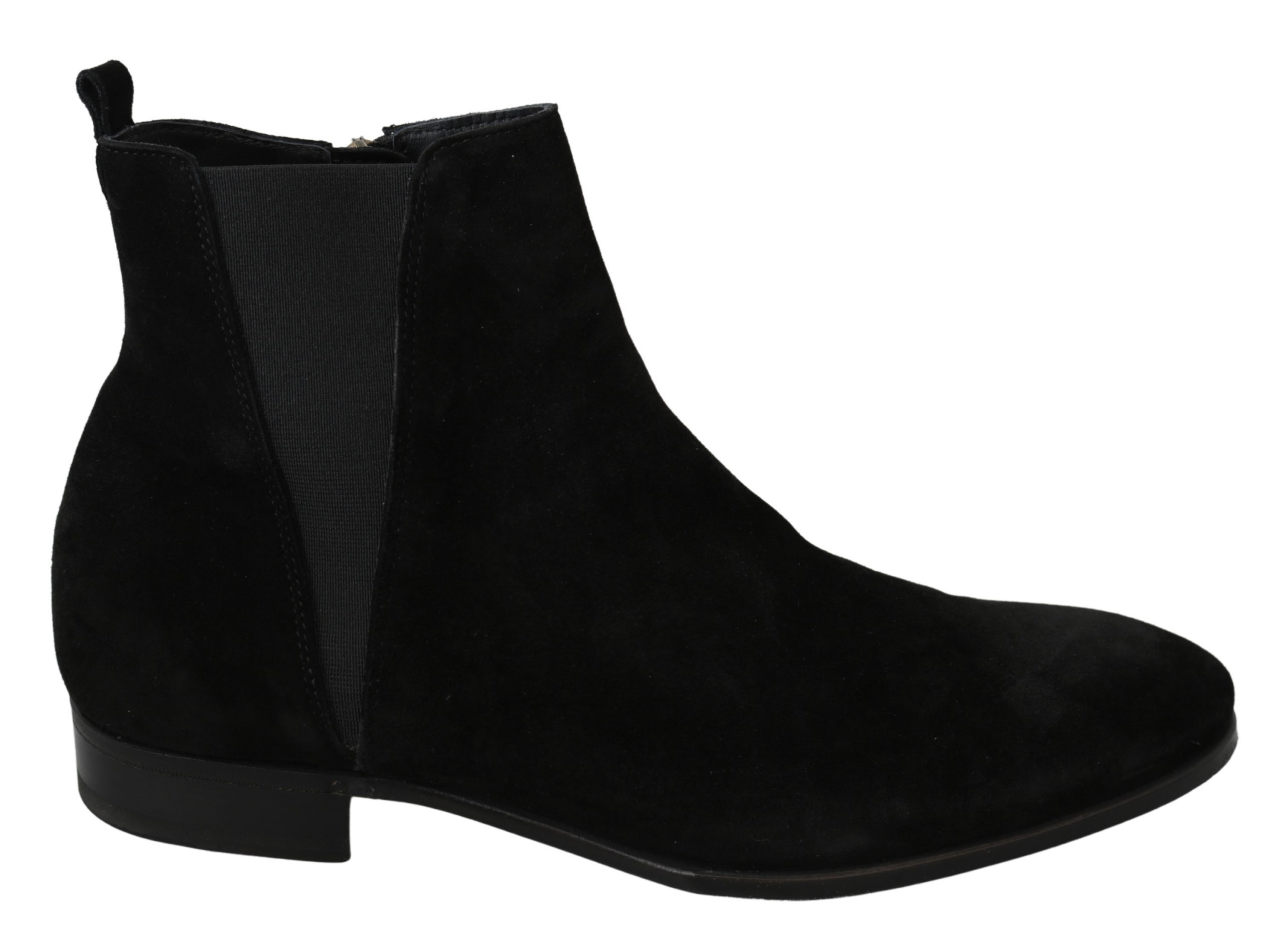 Dolce & Gabbana Men's Suede Leather Chelsea Boot Black MV2895 - EU42/US9