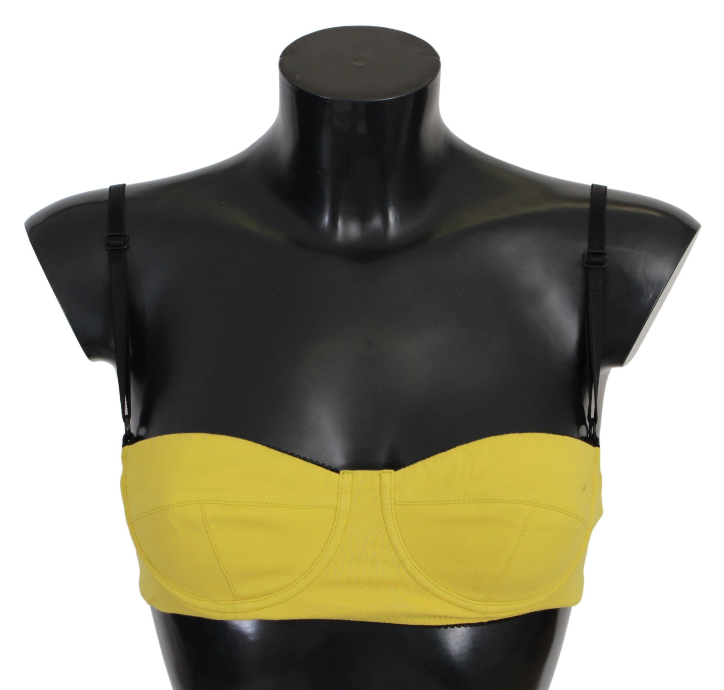 John Galliano Women's Reggiseno Cotton Stretch Bra Yellow BIK731 - IT2 | S