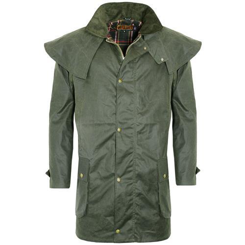 Game Technical Apparel Unisex Jacket Various Colours Wax Coat - Olive S