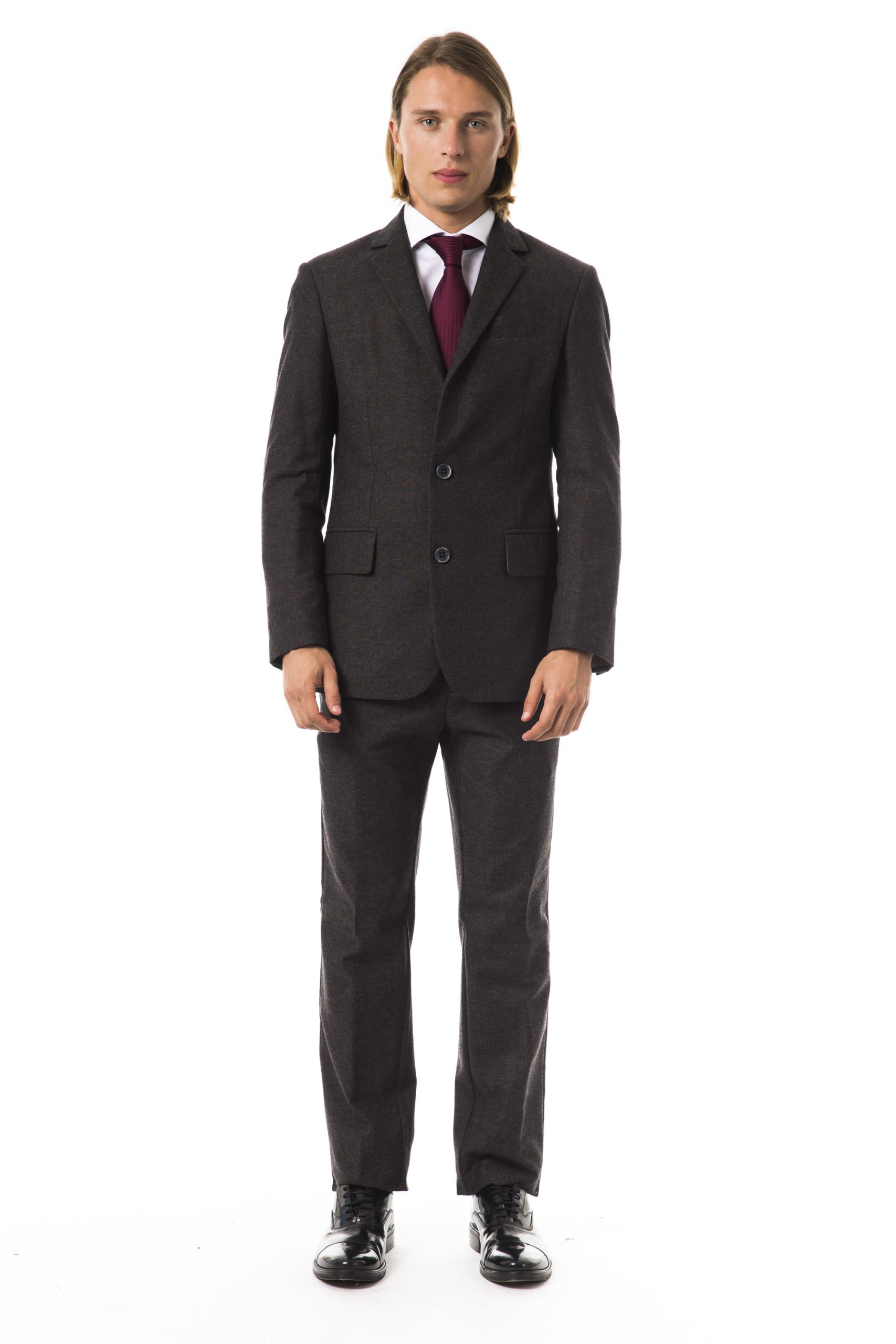 BYBLOS Men's Acacia Suit Brown BY1272130 - IT48 | M