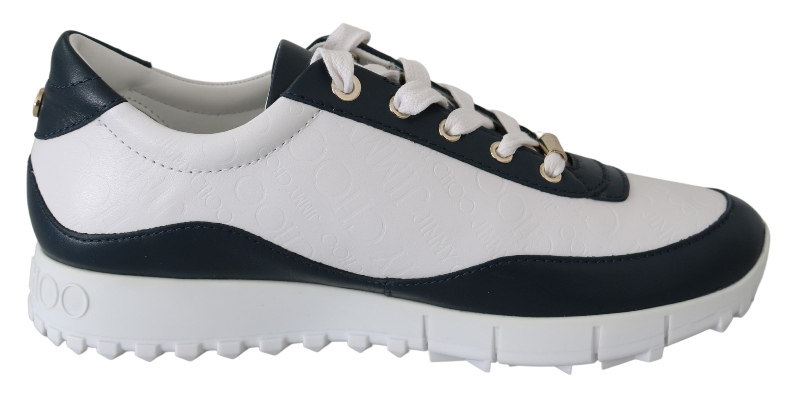 Jimmy Choo Women's Monza Navy Sneakers Blue|White 192954734923 - EU35/US5