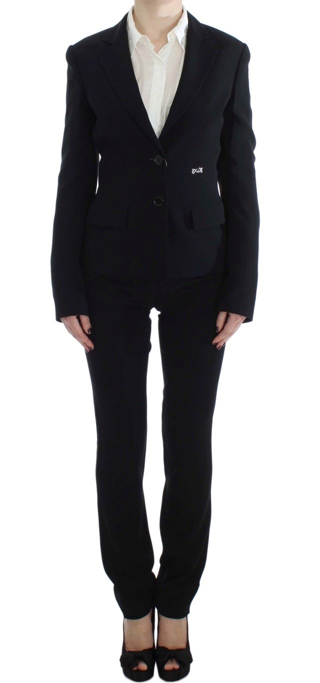 Exte Women's Two Button Suit Black SIG30907 - IT48|XXL