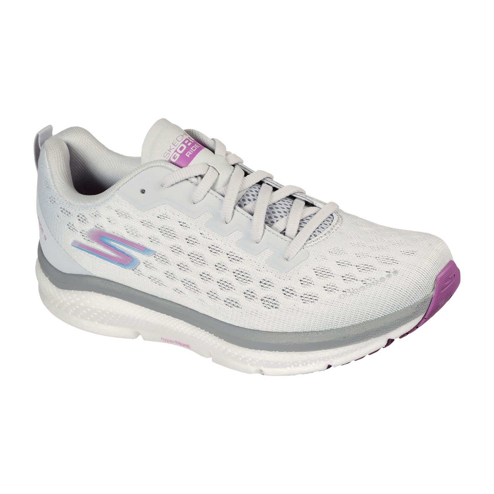 Skechers Women's Go Run Ride Trainer Various Colours 32704 - Grey/Multi 3
