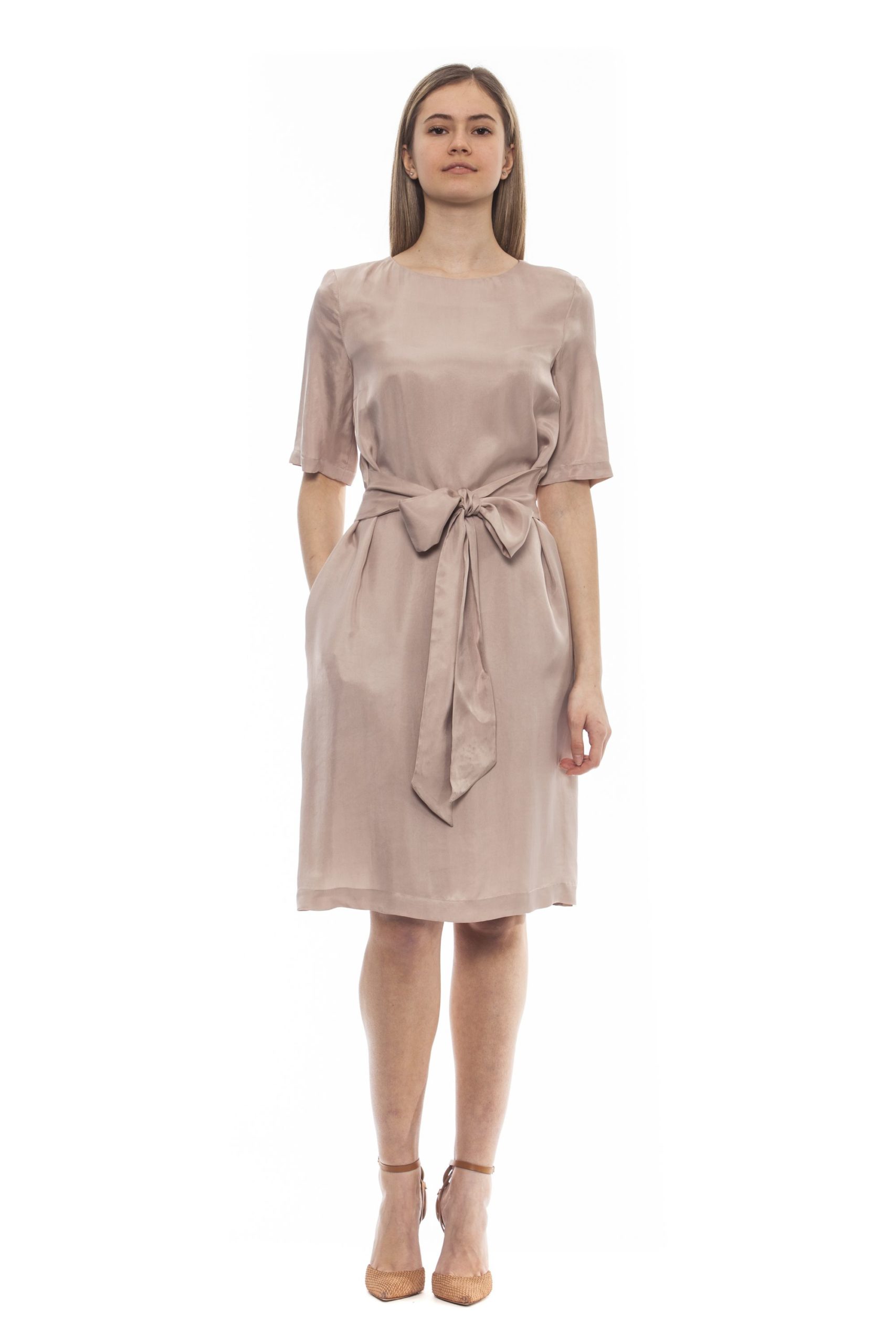 Peserico Women's Rosa Dress Pink PE1383196 - IT42 | S