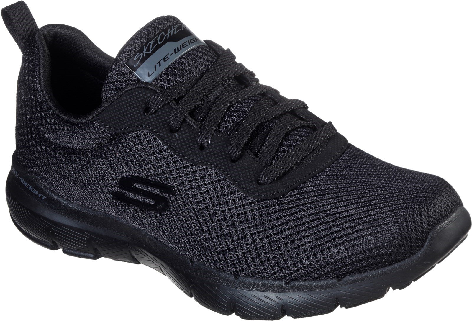 Skechers Women's Flex Appeal 3.0 Air Cooled Foam Trainer Various Colours 28451 - Black/Black 3
