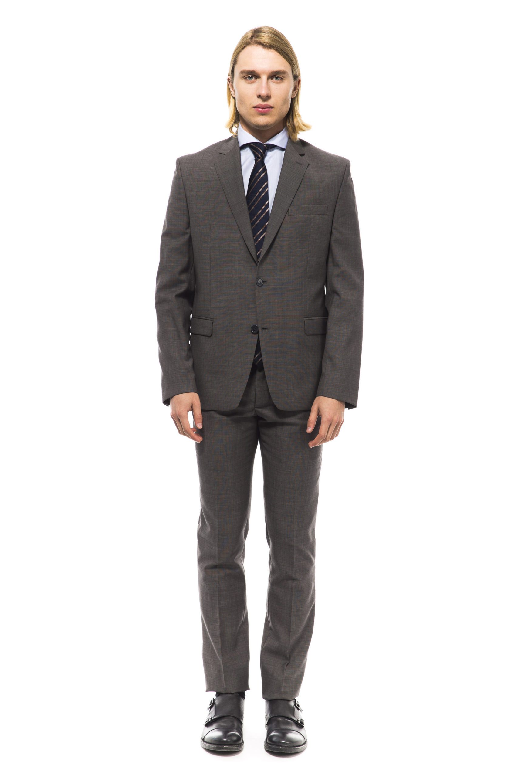 Uominitaliani Men's Suit Gray UO994940 - IT50 | L