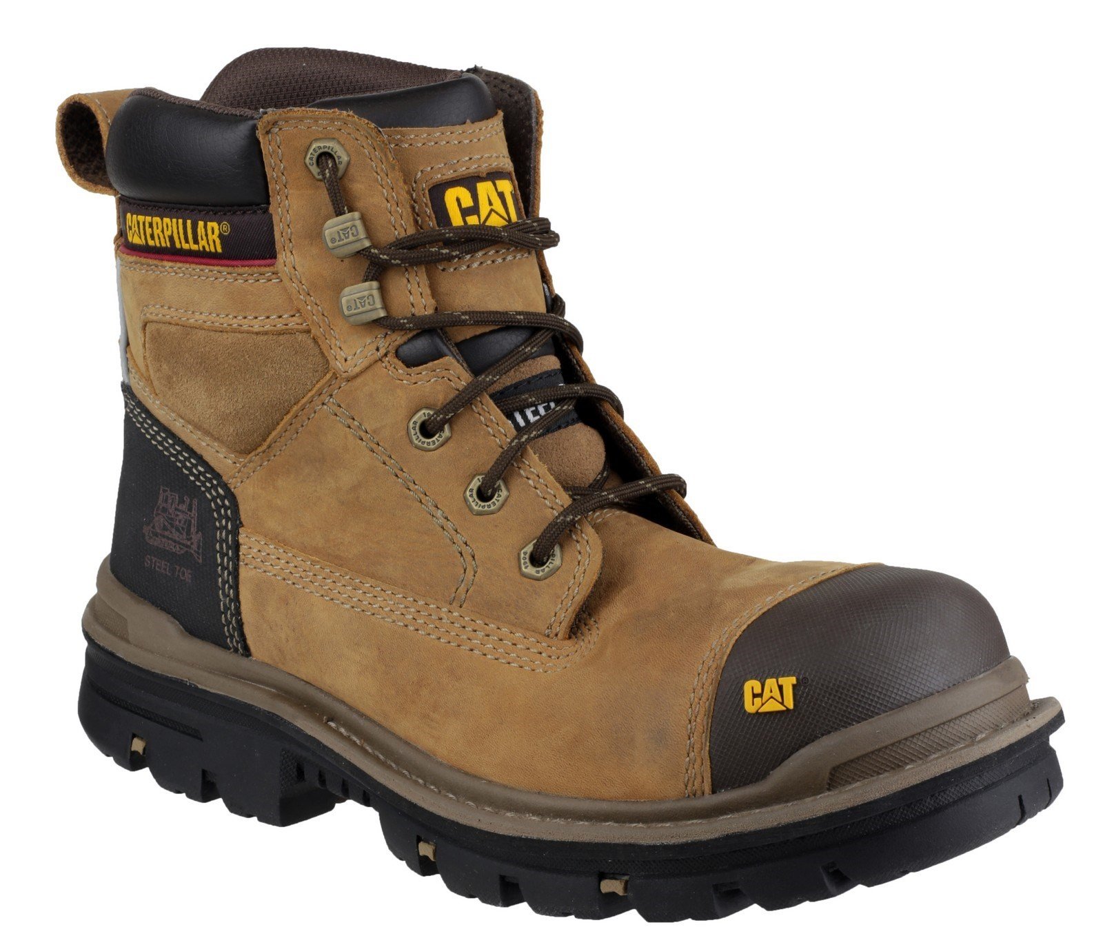 Caterpillar Men's Gravel 6" Safety Boot Beige 21618 - Beige 6